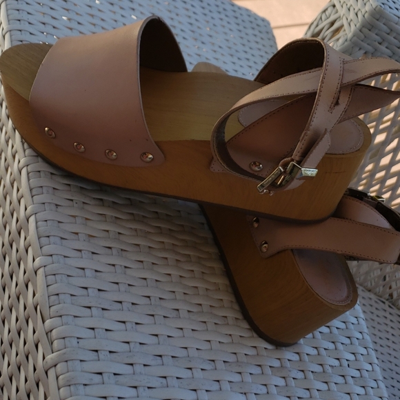 Sam Edelman leather wooden flatform sandals - Picture 7 of 7
